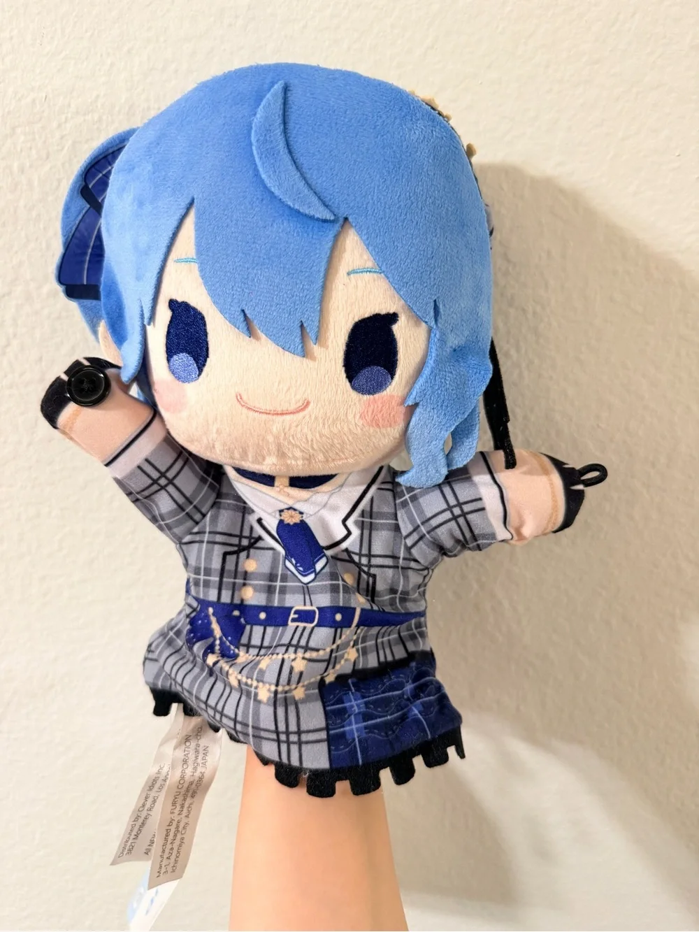 Hoshimachi Suisei Hololive Furyu hand puppet plush from Round 1